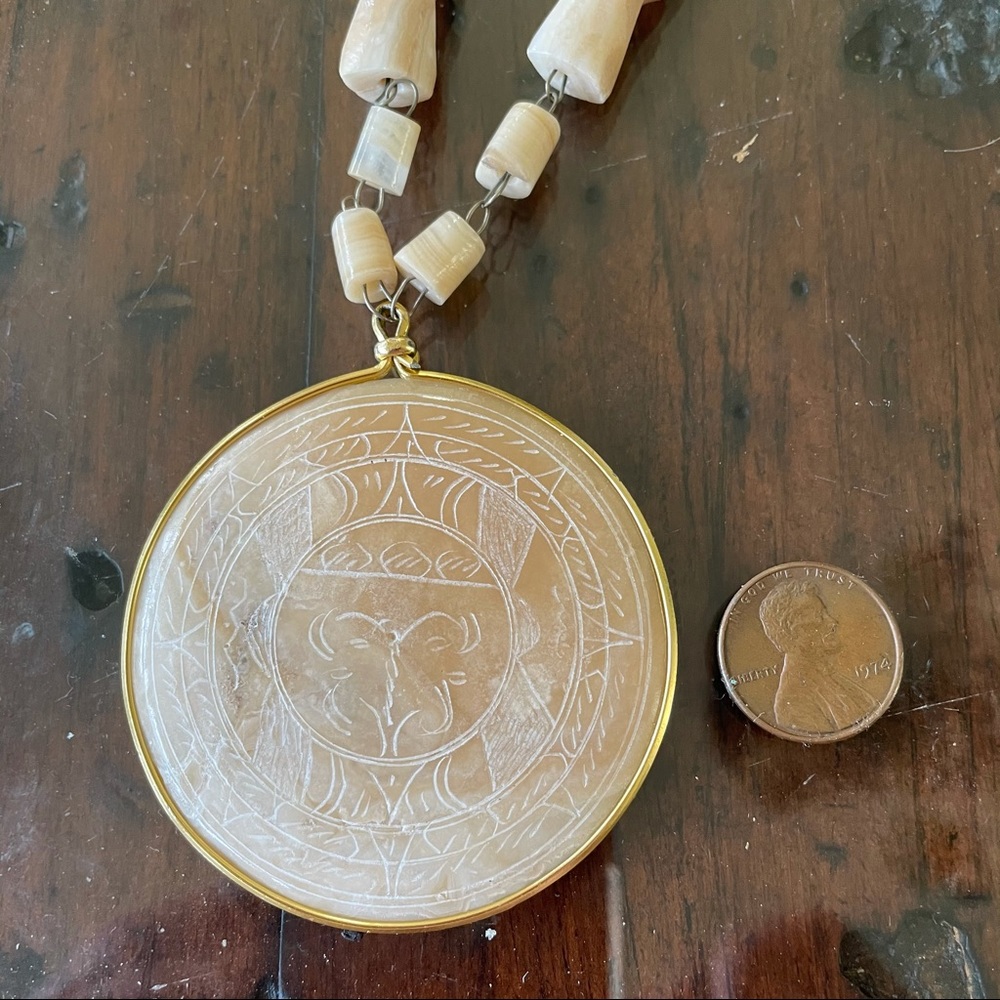 Aztec Sundial Necklace